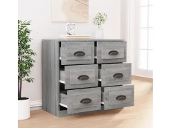 Aparador Sonoma gris 70x35,5x67,5 cm madera de ingeniería
