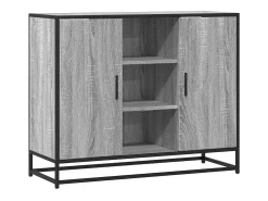 Aparador Sonoma gris 92x35x76 cm madera de ingeniería