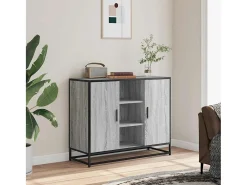 Aparador Sonoma gris 92x35x76 cm madera de ingeniería