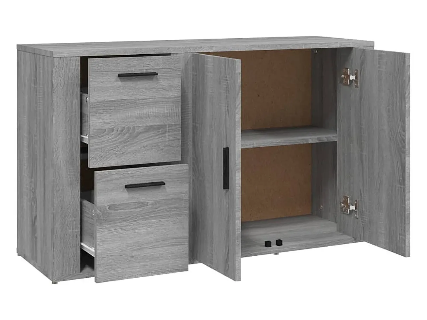 Aparador Sonoma Gris 100x33x59,5 cm Madera de Ingeniería