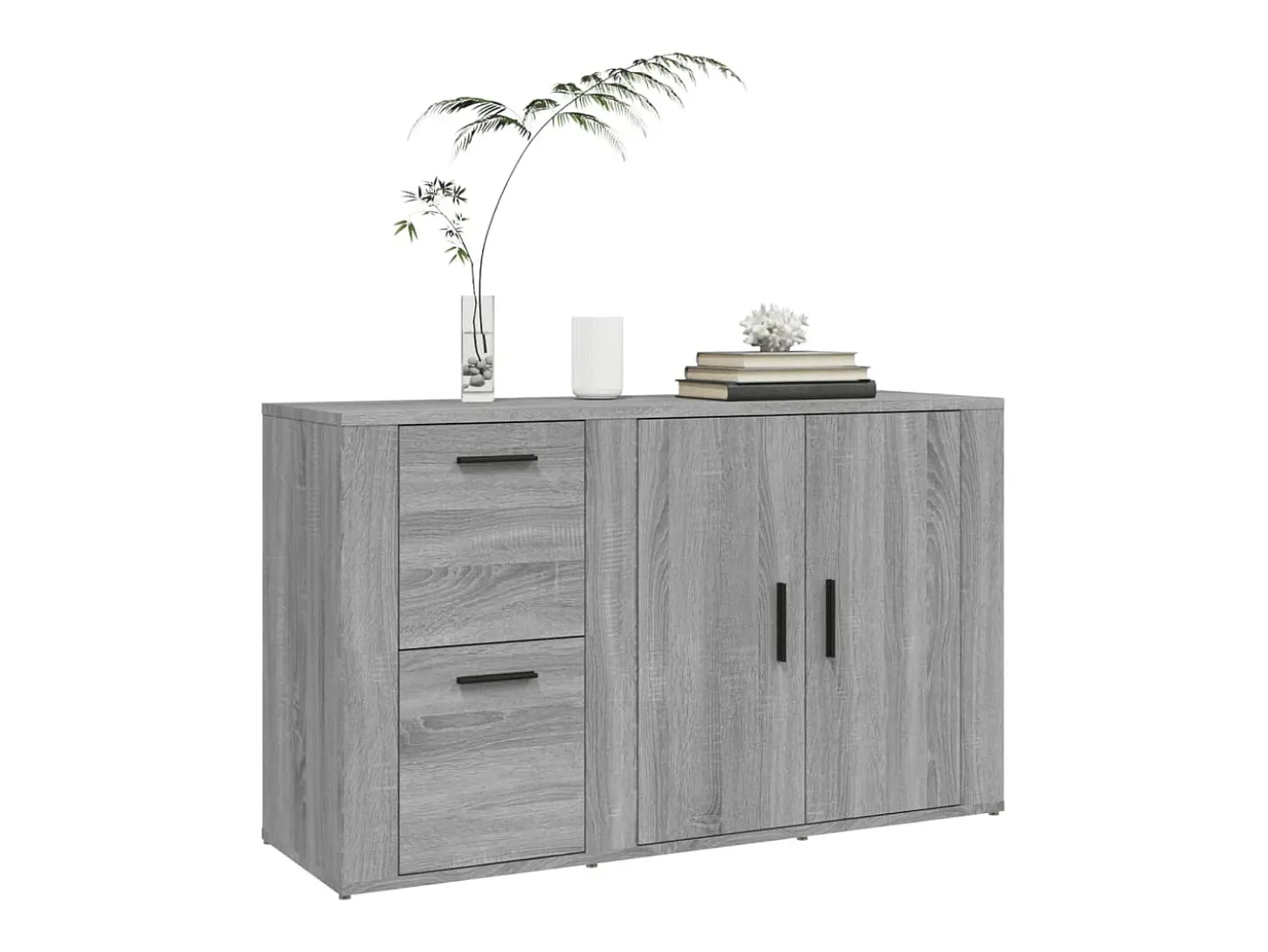Aparador Sonoma Gris 100x33x59,5 cm Madera de Ingeniería