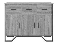 Aparador Sonoma gris 97x32,5x74,5 cm madera de ingeniería
