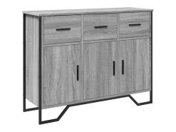 Aparador Sonoma gris 97x32,5x74,5 cm madera de ingeniería