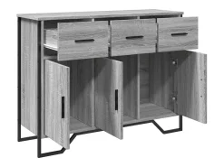 Aparador Sonoma gris 97x32,5x74,5 cm madera de ingeniería