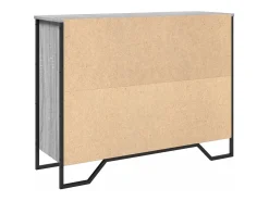 Aparador Sonoma gris 97x32,5x74,5 cm madera de ingeniería