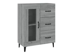 Aparador Sonoma gris 69,5x34x90 cm madera de ingeniería