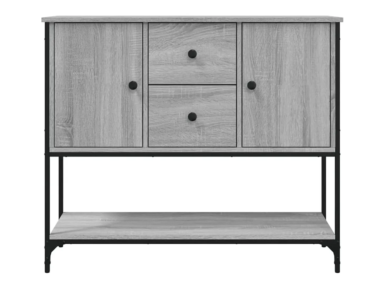 Aparador Sonoma gris 100x36x85 cm madera de ingeniería