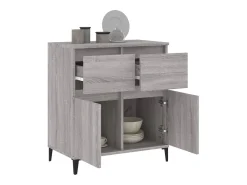 Aparador Sonoma gris 60x35x70 cm Madera de ingeniería