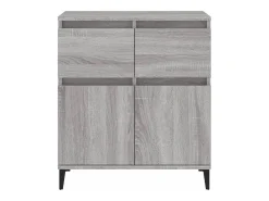 Aparador Sonoma gris 60x35x70 cm Madera de ingeniería