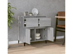 Aparador Sonoma gris 60x35x70 cm Madera de ingeniería