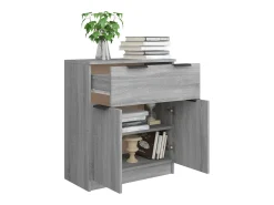 Aparador Sonoma gris 60x30x70 cm Madera de ingeniería