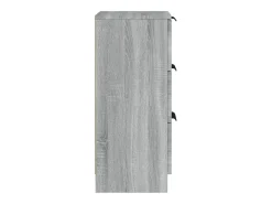 Aparador Sonoma gris 30x30x70 cm Madera de ingeniería