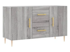 Aparador Sonoma gris 100x36x60 cm madera de ingeniería