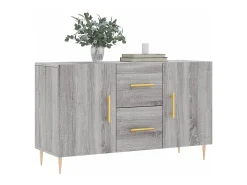 Aparador Sonoma gris 100x36x60 cm madera de ingeniería