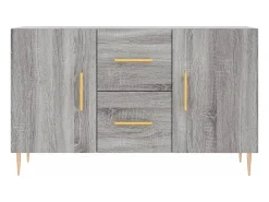 Aparador Sonoma gris 100x36x60 cm madera de ingeniería