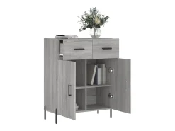 Aparador Sonoma gris 69,5x34x90 cm madera de ingeniería