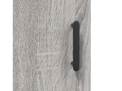 Aparador Sonoma gris 69,5x34x90 cm madera de ingeniería