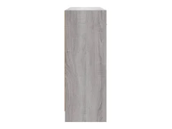 Aparador Sonoma gris 91x28x75 cm madera de ingeniería