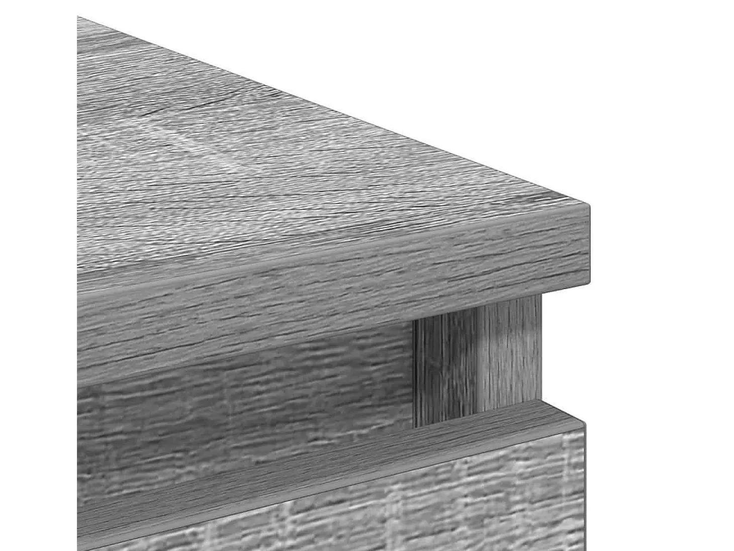 Aparador Sonoma gris 100x35x99 cm madera de ingeniería