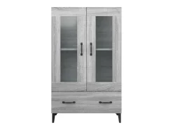 Aparador Sonoma gris 70x31x115 cm Madera de ingeniería