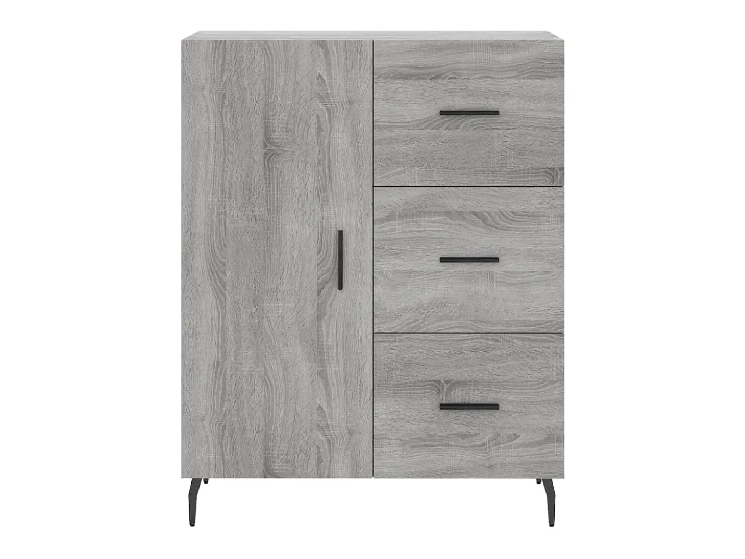 Aparador Sonoma gris 69,5x34x90 cm madera de ingeniería