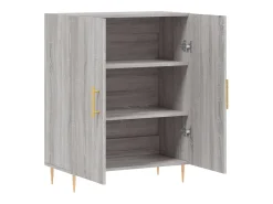 Aparador Sonoma gris 69,5x34x90 cm madera de ingeniería