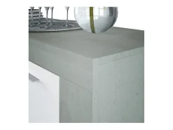 Aparador Urban 3 puertas blanco/cemento 80x144x42 cm
