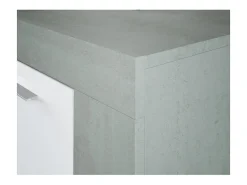 Aparador Urban 3 puertas blanco/cemento 80x144x42 cm
