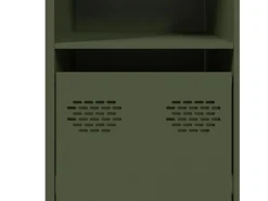 Aparador verde oliva 135x39x73,5 cm acero laminado en frío