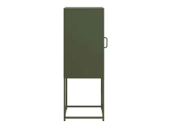 Aparador verde oliva 36x39x107 cm acero laminado en frío
