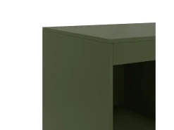 Aparador verde oliva 67x39x95 cm acero