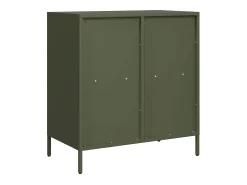 Aparador verde oliva 68x39x73,5 cm acero laminado en frío