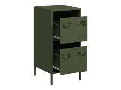 Aparador verde oliva 35x39x73,5 cm acero laminado en frío