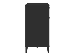 Aparador VIKEN madera maciza de pino negro 80x40x80 cm