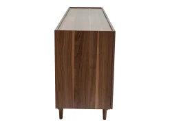 Aparador vintage con 4 puertas de madera oscura 180 cm SANAA