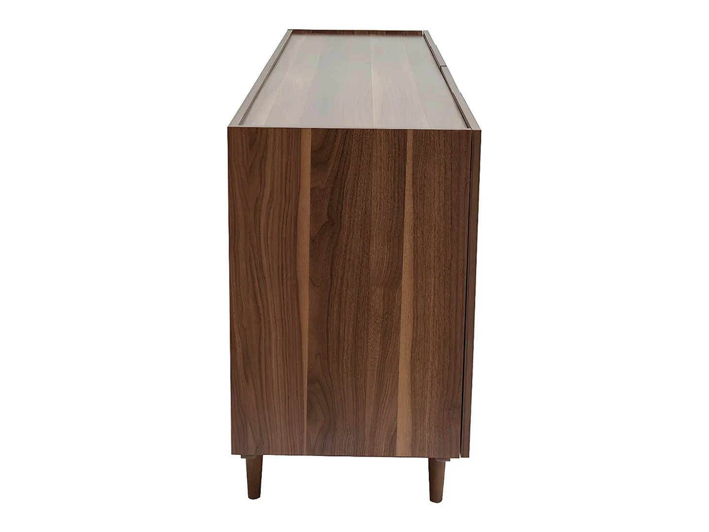 Aparador vintage con 4 puertas de madera oscura 180 cm SANAA