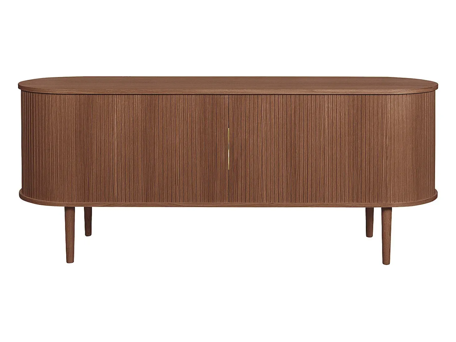 Aparador vintage de madera oscura con 2 puertas correderas 160 cm EPIC