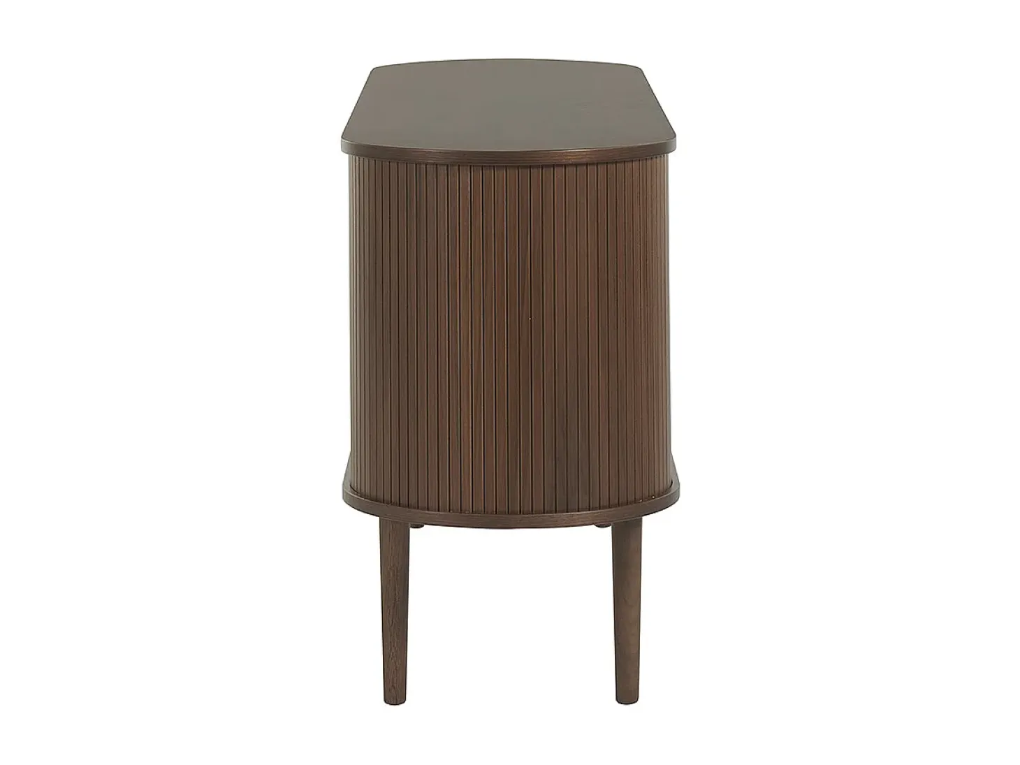 Aparador vintage de madera oscura con 2 puertas correderas 160 cm EPIC