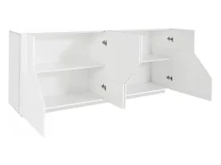 Aparador 200x43cm cocina salón 4 ambientes blanco Hariett