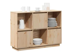Aparador 110,5x35x80 cm Madera maciza de pino
