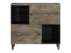 Aparador 80x33x75 cm madera maciza mango