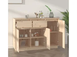 Aparador 110x34x75 cm madera maciza de pino