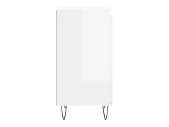 Aparadores 2 piezas blanco brillo 40x35x70 cm madera de ingeniería