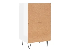 Aparadores 2 piezas blanco brillo 40x35x70 cm madera de ingeniería