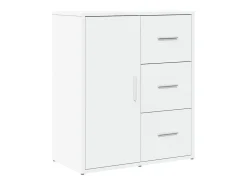 Aparadores 2 piezas blanco 60x31x70 cm madera de ingeniería