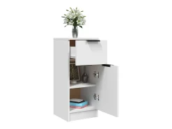 Aparadores 2 piezas blanco 30x30x70 cm madera de ingeniería