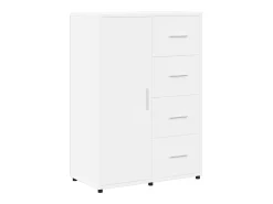 Aparadores 2 piezas blanco 60x31x84 cm madera de ingeniería