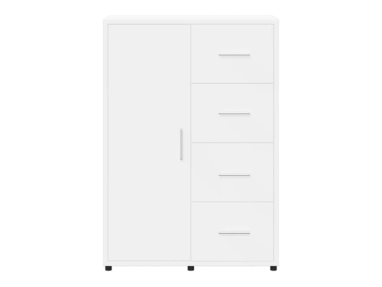 Aparadores 2 piezas blanco 60x31x84 cm madera de ingeniería