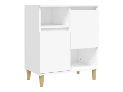Aparadores 2 piezas blanco 60x35x70 cm madera de ingeniería