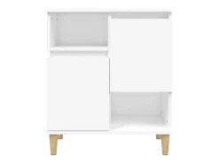 Aparadores 2 piezas blanco 60x35x70 cm madera de ingeniería